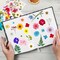 153-Piece Dried Pressed Flowers for Crafts – Real Wildflowers & Leaves for Resin, Jewelry, Candle, Soap, Scrapbooking, Bookmarks, Nail Art – Tweezers Included (4 Sheets Dried Flowers)